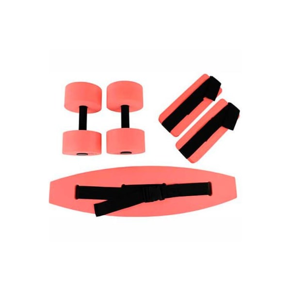 Fabrication Enterprises CanDo Deluxe Aquatic Exercise Kit (Jogger Belt, Ankle Cuffs, Hand Bars), Medium, Red 20-4201R - main